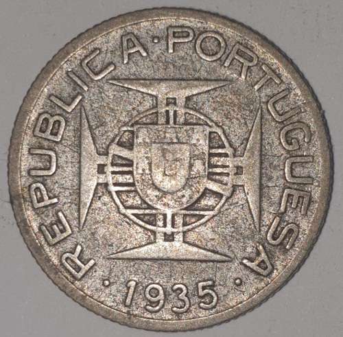 1935 - 2.5 ESCUDOS - MOZAMBIQUE - (Silver) KM#61